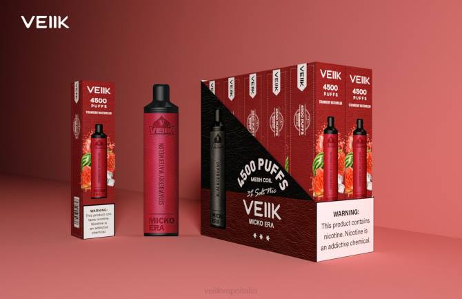 VEIIK Micko Era 4500 puff monouso da 30 mg anguria alla fragola 40L61 VEIIK Vape Italia